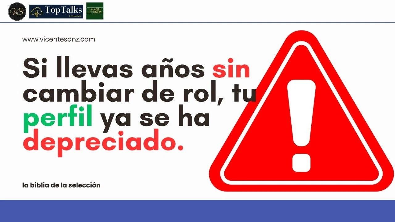 Portada del artículo «Si llevas años sin cambiar de rol, tu perfil ya se ha depreciado.»